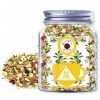 Plant Gift Osmanthus Jasmine Health Tea, et doubles pétales de rose rouge, chrysanthemum, mangue, papaye, ananas, raisin, cit