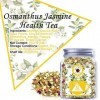 Plant Gift Osmanthus Jasmine Health Tea, et doubles pétales de rose rouge, chrysanthemum, mangue, papaye, ananas, raisin, cit
