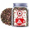 Plant Gift Strawberry Oolong Puer Tea, Thé oolong, pomme, fraise, roselle, pétales de rose rouge double, menthe poivrée, thé