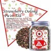 Plant Gift Strawberry Oolong Puer Tea, Thé oolong, pomme, fraise, roselle, pétales de rose rouge double, menthe poivrée, thé
