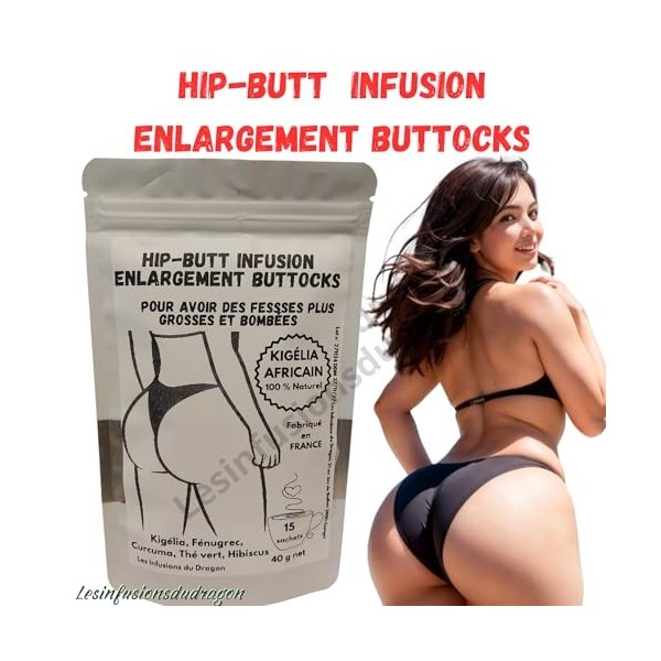 Tisane pour agrandir les fesses des femmes, renforcer les hanches et Grossir les fesses et les raffermir. 15 sachets individu