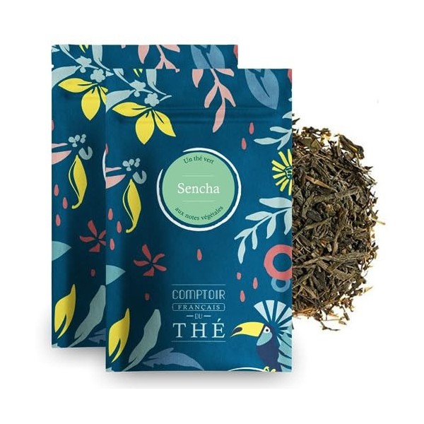 2x100g de Thé vert au Pamplemousse délicatement épicé - Délicieux Chaud ou Glacé | LIrrésistible Pamplemousse Détox COMPTOIR