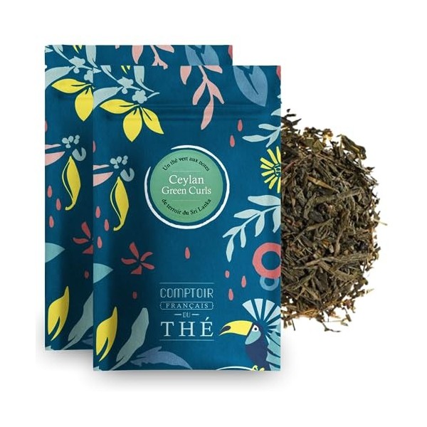 2x100g de Thé vert au Pamplemousse délicatement épicé - Délicieux Chaud ou Glacé | LIrrésistible Pamplemousse Détox COMPTOIR