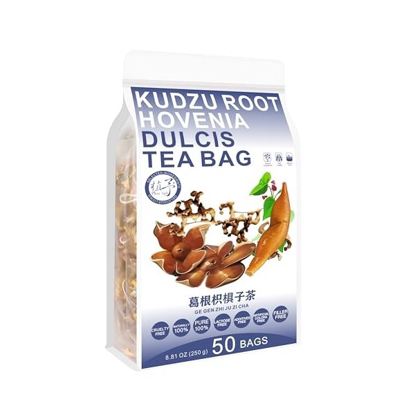 Plant Gift Kudzu Root Tea Bag 8.81oz 5g*50bags geigen, réglisse, Chine pure et naturelle, mélange de santé, mélange de thé 