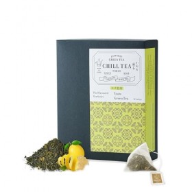 Thé vert au Yuzu de CHILL TEA Tokyo - Thé vert en feuilles 100 % japonais aux agrumes japonais -100% sans plastique sachets -