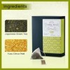 Thé vert au Yuzu de CHILL TEA Tokyo - Thé vert en feuilles 100 % japonais aux agrumes japonais -100% sans plastique sachets -
