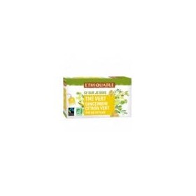 ETHIQUABLE - Thé Vert Gingembre Citron Vert 36G - Lot De 4