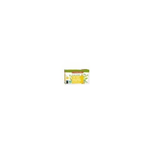 ETHIQUABLE - Thé Vert Gingembre Citron Vert 36G - Lot De 4