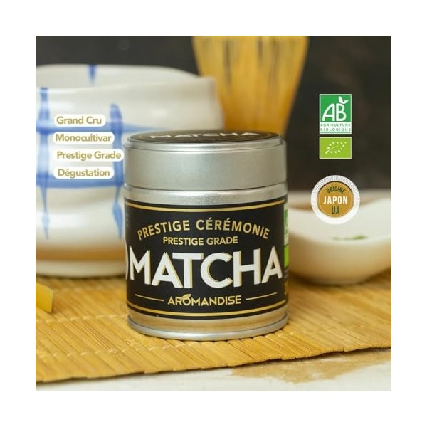 Thé Vert Matcha de Cérémonie Bio - Prestige - 30g