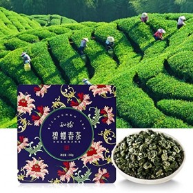 Thé Vert Biluochun Pi Lo Chun de qualité Supérieure, 150 G, Goût Frais, Parfum Floral, Noisette, Convient à Toutes les Saison