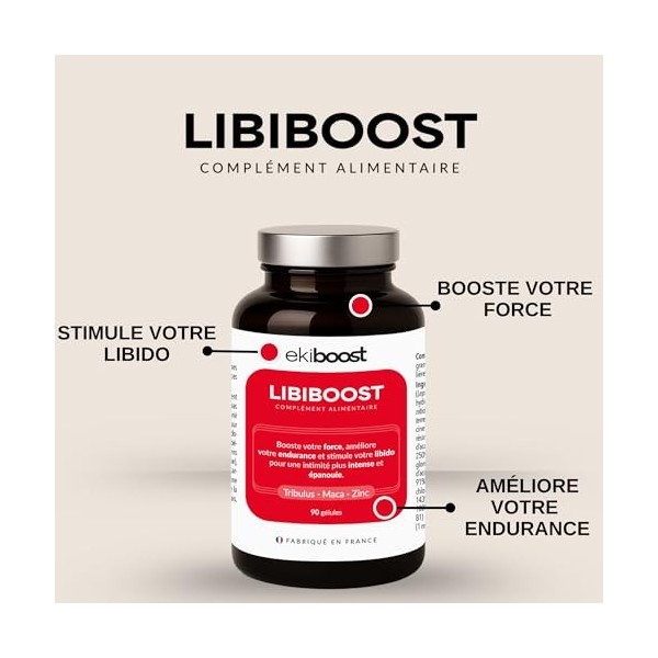 Performance Masculine | Testostérone Homme | Vigueur & Endurance | Booster Libido | Maca, Tribulus, Ashwagandha & Magnésium |