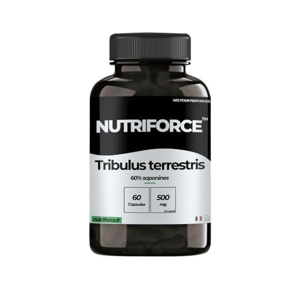 Tribulus Terrestris - 60 Gélules - Booster Testostérone Naturel - Performance & Libido Homme