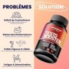 Testosterone Musculation Homme | 90 gélules Testo booster Puissant | Libido, Energie & boost Performance Men & testostérone |