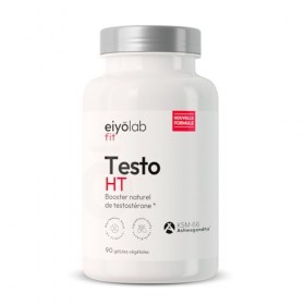 TESTO HT | Maca + Tribulus + Ashwagandha + Zinc | Dosage Élevé pour Efficacité Maximale | Stimulant Testostérone Naturel | Pu