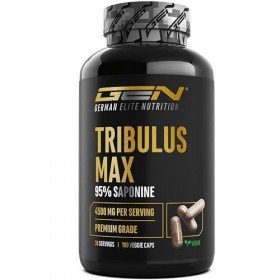 Tribulus Max - 180 gélules - Hautement dosé avec 4500 mg par dose journalière - Premium : 95% saponines - Extrait pur de Trib