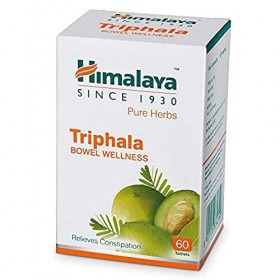 Triphala Tablets for Colon Cleanse and Constipation Relief - Natural Fruit Fiber Supplement - 500mg 60 Vegetarian Capsules By