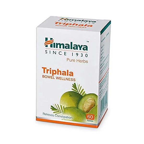 Triphala Tablets for Colon Cleanse and Constipation Relief - Natural Fruit Fiber Supplement - 500mg 60 Vegetarian Capsules By