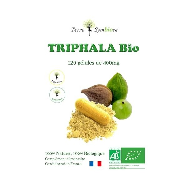TRIPHALA BIO - 120 gélules de 400mg