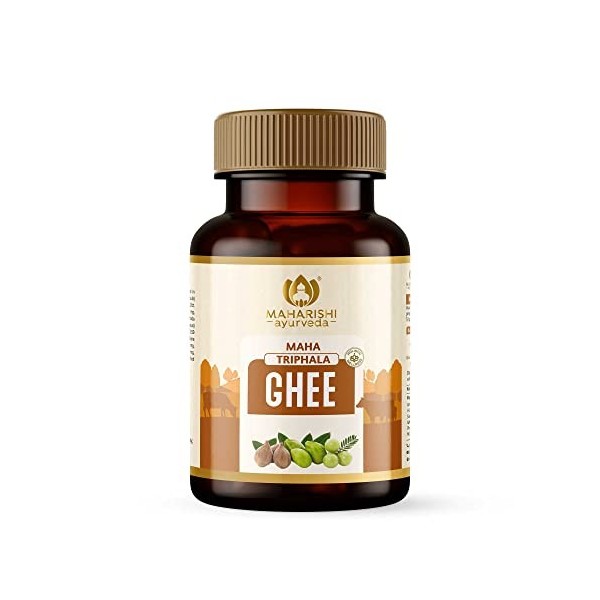 Maharishi Ayurveda Triphala Ghrit | Bon pour la santé des yeux | Améliore la santé intestinale | Ghee stimulant le cerveau | 