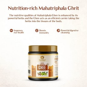 Maharishi Ayurveda Triphala Ghrit | Bon pour la santé des yeux | Améliore la santé intestinale | Ghee stimulant le cerveau | 