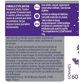 ZzzQuil Sommeil Fort - Gommes arôme naturel fruits des bois - Complément alimentaire à base de valériane, camomille matricair