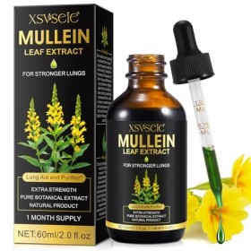 Extrait de Feuilles de Molène, Gouttes de Molène Absorption Rapide, Gouttes Dextrait de Feuille de Molène pour Poumons, Comp