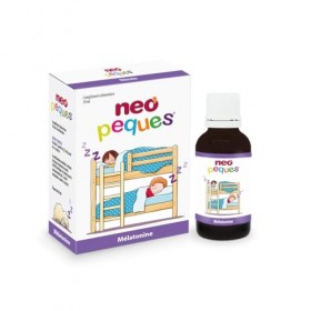 NEO PEQUES - Mélatonine - Complément Alimentaire à base de Mélatonine pour Enfants en Gouttes - Aide à Améliorer le Sommeil -