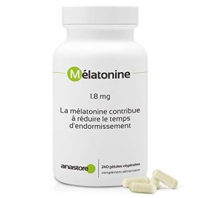 MÉLATONINE * 1.8 mg / 120 doses * Sommeil * 1 dose - 2 gélules * pour réduire le temps d’endormissement. Valériane