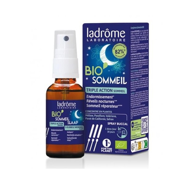Ladrôme BioSommeil Triple Action Sommeil Spray Buccal Bio 20 ml