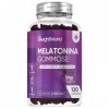 Gummies Melatonine 1mg - 120 Melatonine Gummies Vegan - Complexe avec Passiflore & Vitamine B6 pour Adultes - sans Gluten, sa