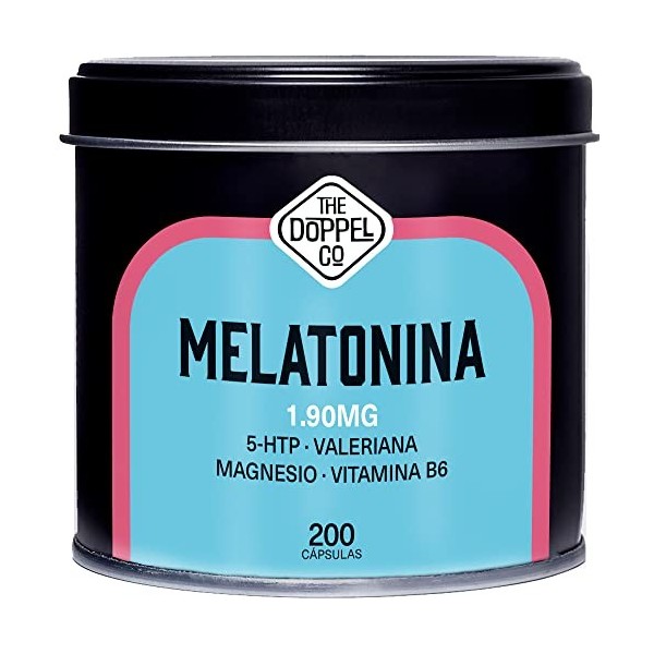 Mélatonine 1,9 mg - 200 Gélules de 790 mg - Bien Dormir, Cure + 6 mois - Mélatonine avec 5HTP, Magnésium, Valériane, Vitamine