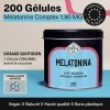 Mélatonine 1,9 mg - 200 Gélules de 790 mg - Bien Dormir, Cure + 6 mois - Mélatonine avec 5HTP, Magnésium, Valériane, Vitamine