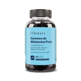 Gummies Mélatonine Forte 1,9 mg – Avec Camomille, Valériane, Mélisse, Sureau & Vitamine B6 – 90 Gommes Véganes pour Dormir – 