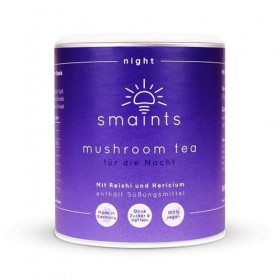 smaints Thé mushroom | Formule complexe avec reihi, héricium, mélisse, valériane, ashwagandha et vitamine C | Parfait avant l