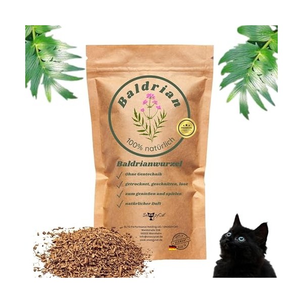SNOOZYCAT® Racine de valériane en vrac pour chat - 40 g - Herbes 100 % naturelles pour remplir les jouets pour chat - Équilib
