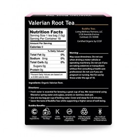 Valerian Root Tea - Organic Herbs - 18 Bleach Free Tea Bags