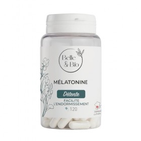 SOMMEIL PLUS SEREIN & ENDORMISSEMENT RAPIDE - Mélatonine - Pilulier 120 gélules - Cure 2 mois - Complément Alimentaire BELLE&