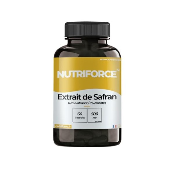 Extrait de Safran – Équilibre de l’Humeur, Détente & Clarté Mentale – 500 mg