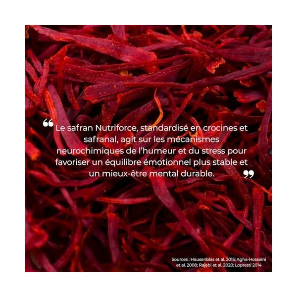 Extrait de Safran – Équilibre de l’Humeur, Détente & Clarté Mentale – 500 mg