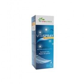 Vitanutrics Vitaspray – Spray à base de mélisse, mélatonine et fleur d’oranger – Favorise la relaxation et un endormissement 