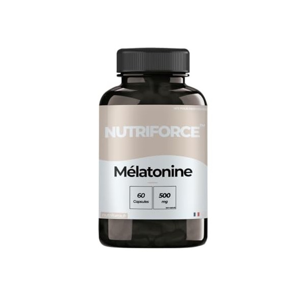 Mélatonine Sans Additifs – Qualité du Sommeil & Réveil Énergique – 60 Gélules