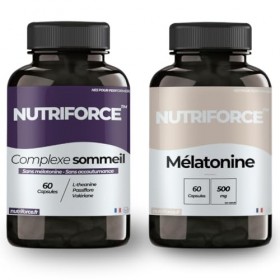 Pack Sommeil Profond – Mélatonine + Complexe Sommeil – Endormissement Rapide et Nuits Réparatrices