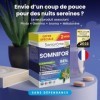 Santarome - Somnifor 4 actions - Complément alimentaire - Mélatonine 1,9 mg, Plantes - Sommeil réparateur - Format 2 mois - M