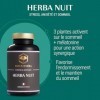 Naturathéra HERBA NUIT - Sans Accoutumance - Complément Alimentaire Sommeil & Réparateur - Extraits de plantes - 90 Gélules -