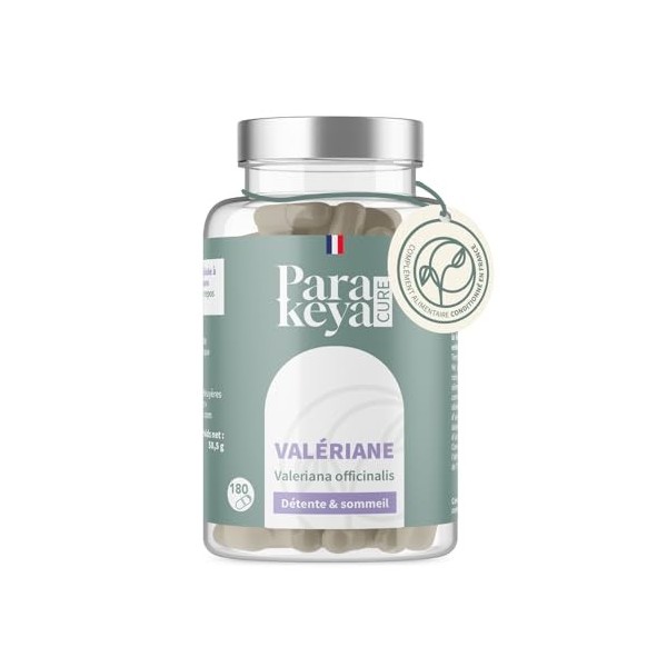 Parakeya - Valériane | Détente & Sommeil | Complément alimentaire | 180 Gélules Valériane