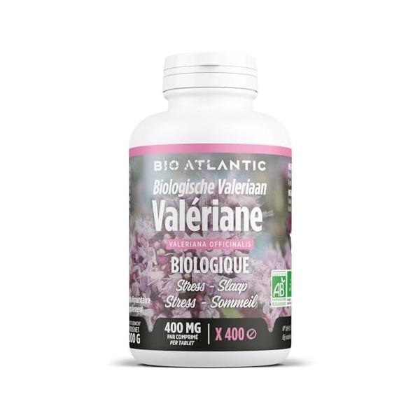 Valériane Bio - 400 mg - 400 comprimés - Bio Atlantic