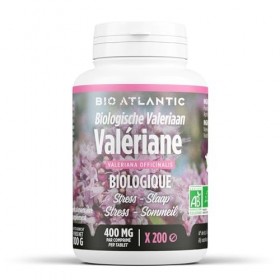 Valériane Bio - 400 mg - 200 comprimés - Bio Atlantic