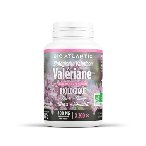 Valériane Bio - 400 mg - 200 comprimés - Bio Atlantic