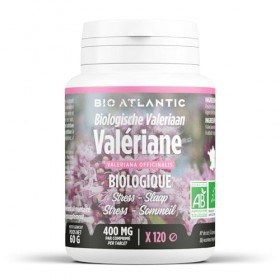 Valériane Bio - 400 mg - 120 comprimés - Bio Atlantic