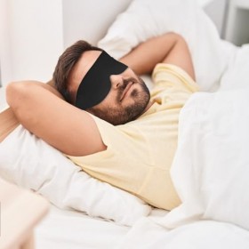 Masque De Sommeil En Soie | Couverture Oculaire | Masque Oculaire Endormi À Pression Zéro | Boulangers Pour Dormir, Léger Lég